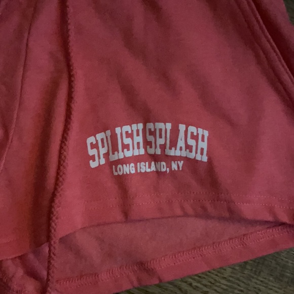 New Without Tags, LAGACI Splish Splash Hot Pink Comfy Mini Shorts - Picture 6 of 16